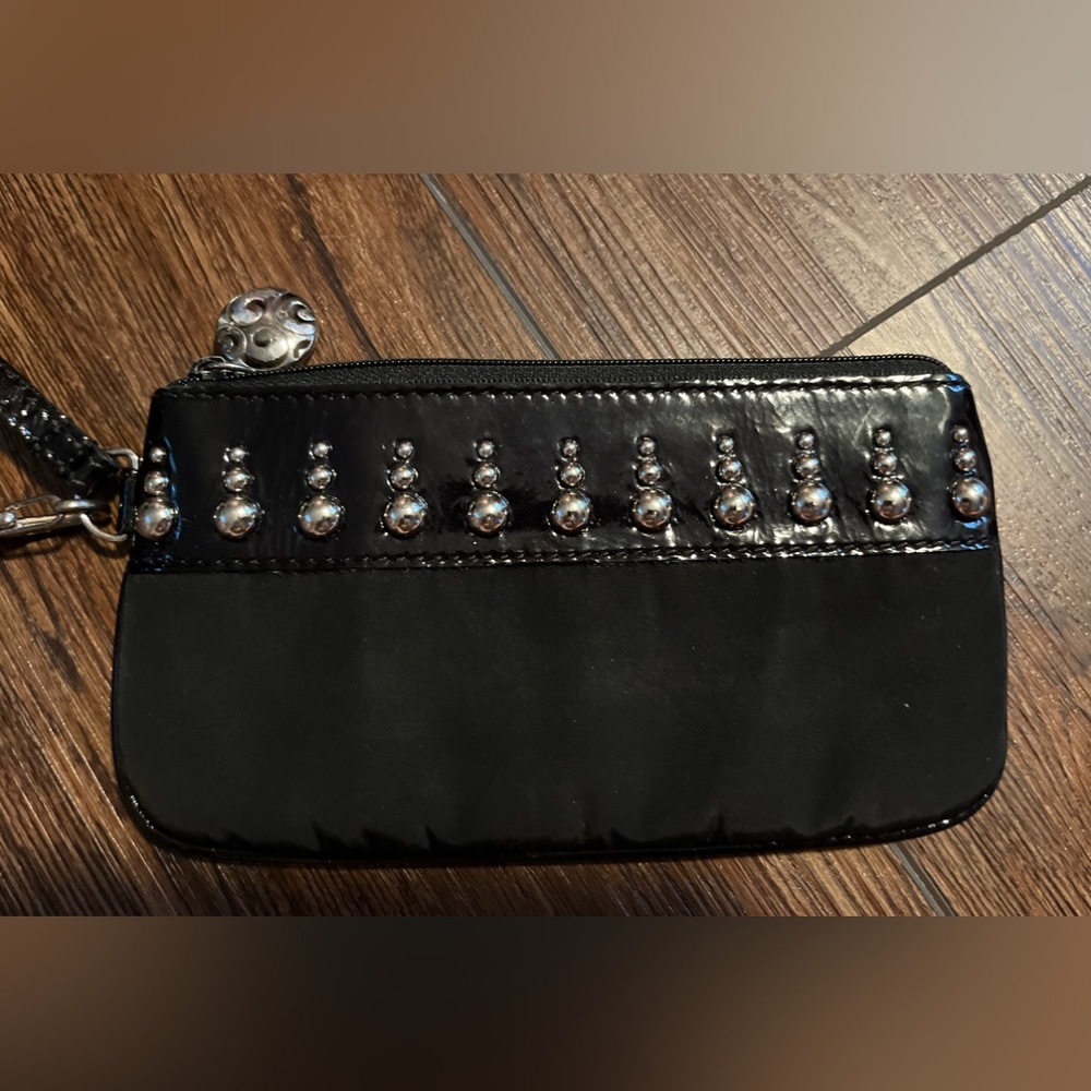 Brighton wristlet. Black. Studded.
